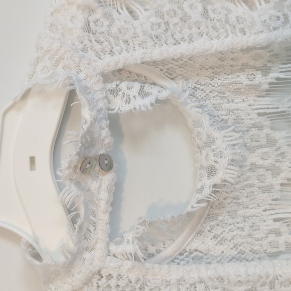 NWT intimately Free People lace mock neck white wedding engagement dress. - Picture 4 of 5